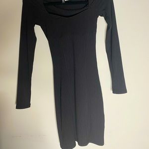 XS black skin tight dress